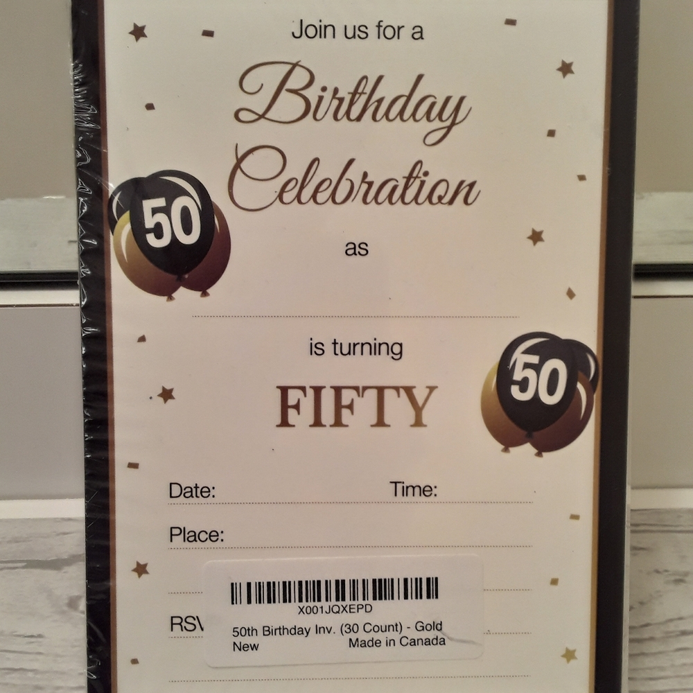 50th Birthday Invitations